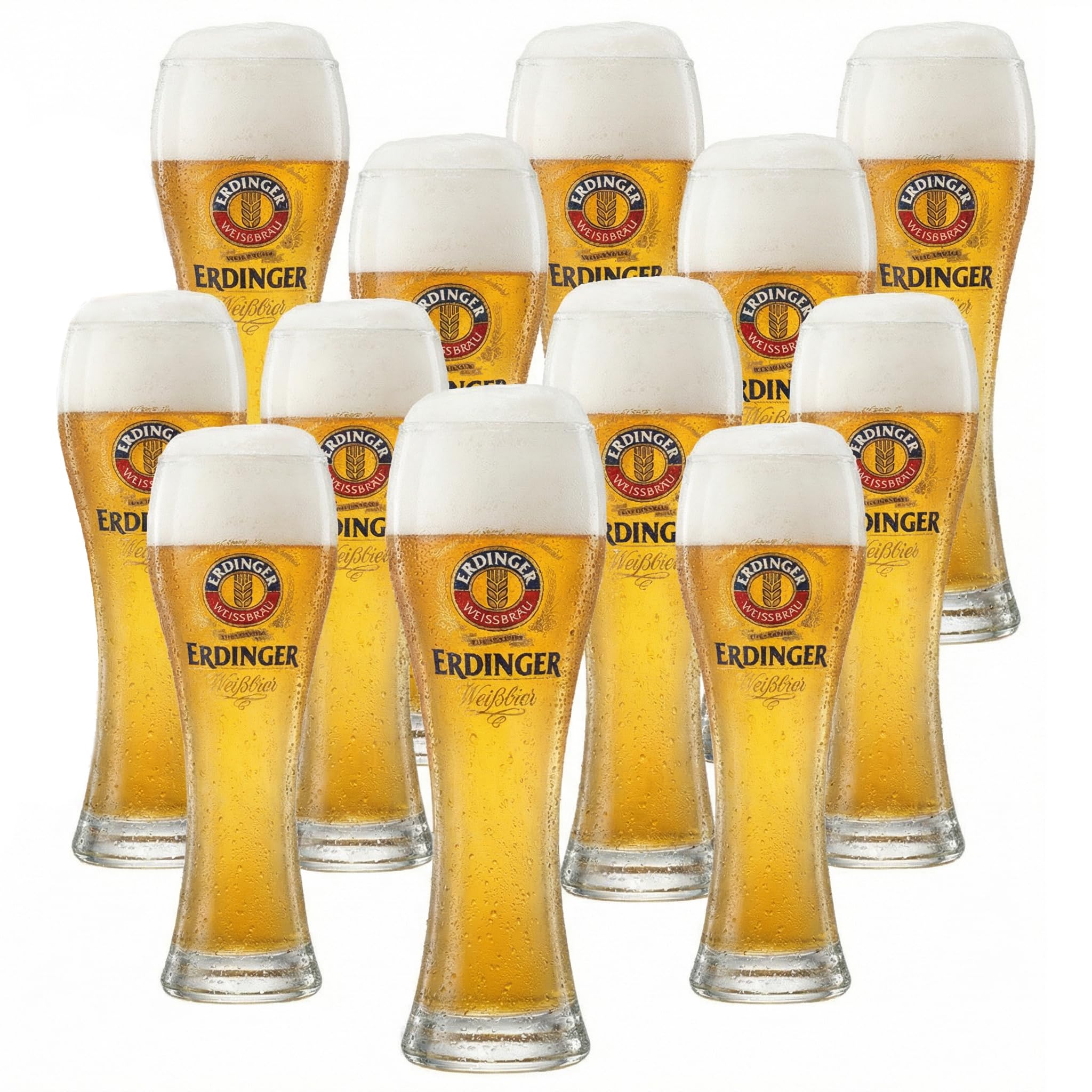 Erdinger Lot de 12 verres à bière 0,5 l chacun