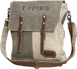 Myra Bags 1894 Upcycled Canvas Messenger Bag S-0861