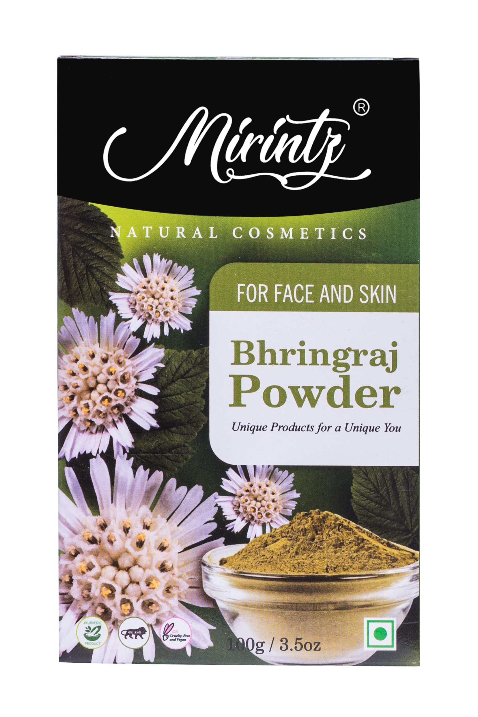 Bhringraj Powder, 100 g| Face Pack, Facial Mask and Scrub | Natural| Skin Cleansing | Chemical Free | Pack of 1