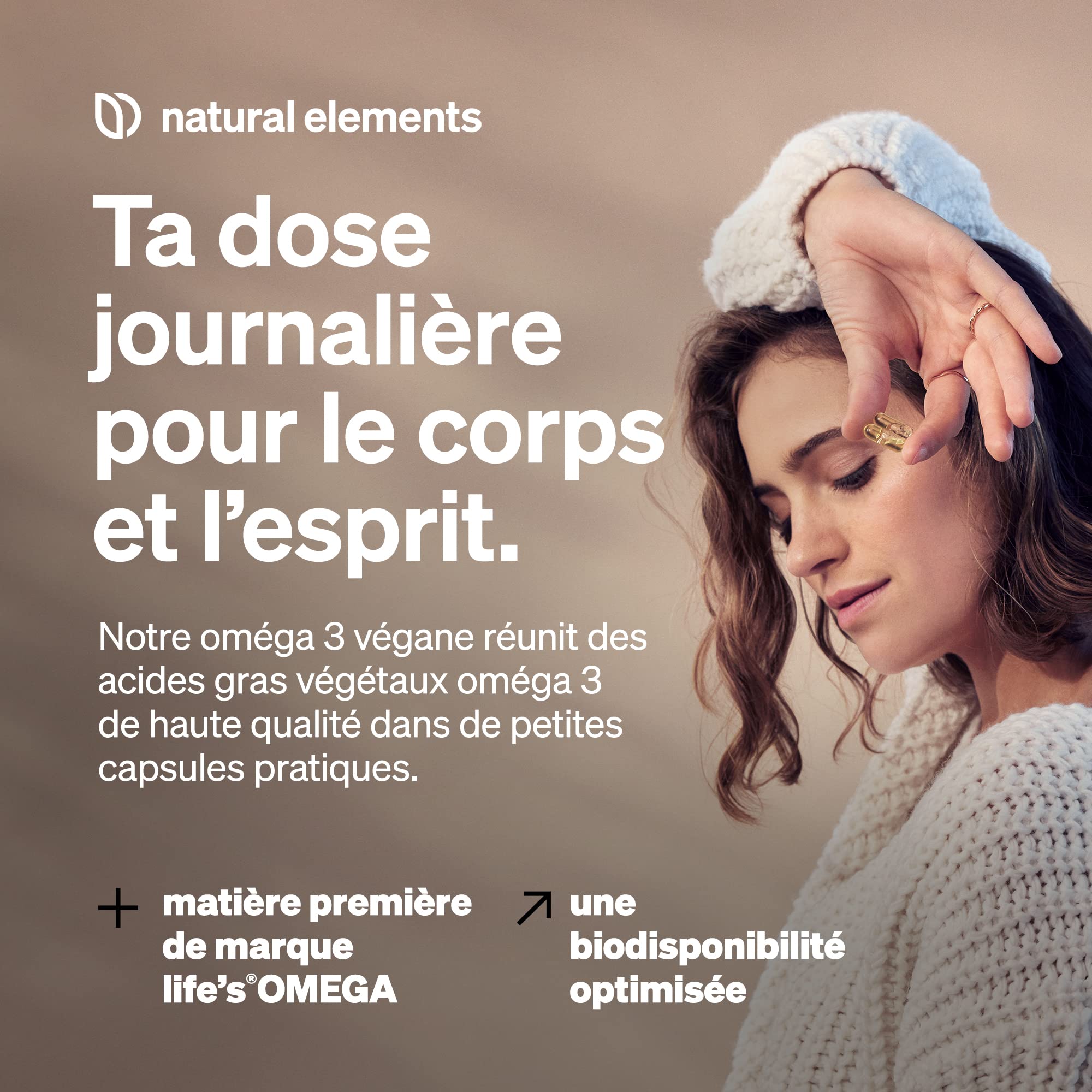 Omega 3 Vegan – 1444mg Huile d’Algues – 90 Gélules – Oméga 3 avec DHA & EPA de haute qualité – Omega 3 pour végétaliens – contrôlé en laboratoire