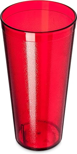 Carlisle FoodService Products - Vaso de plástico Stackable de 24 onzas, rubí (paquete de 72)