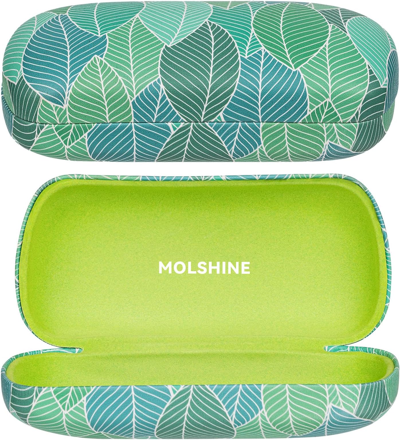 Hard Shell Sunglasses Case, Classic Large Glasses Case for Sunglass, Eyeglasses with Cleaning Cloth