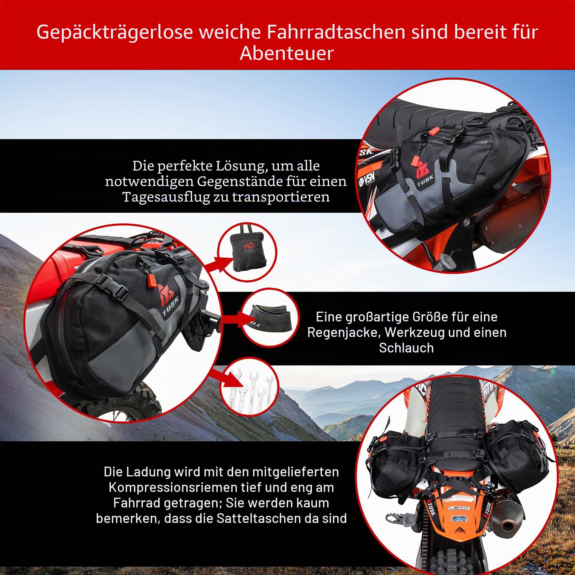 TUSK Traverse Gepäckträgertaschen Base 200-582-0001