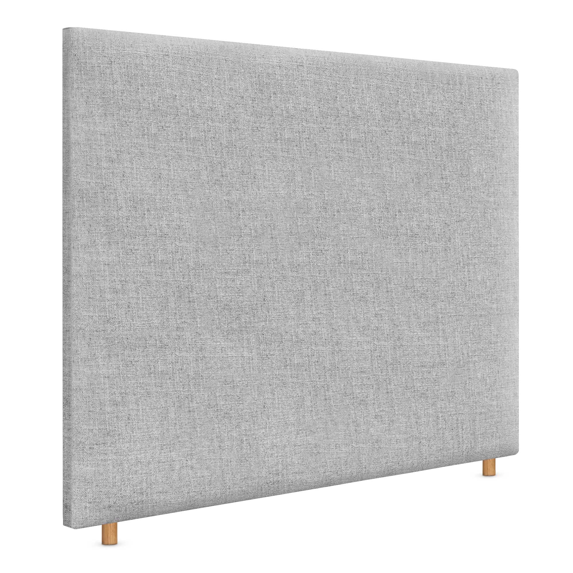 DHOME Cabecero de Lino Natural Liso hasta el Suelo con 8cm de Grosor Cabezal Tapizado Cama Dormitorio Moderno Top Trending (Gris Claro, 160cm (Camas 150))