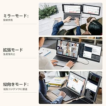 Amazon.co.jp: Alichome S1 デュアルモニター 14インチ FHD 1080P IPS