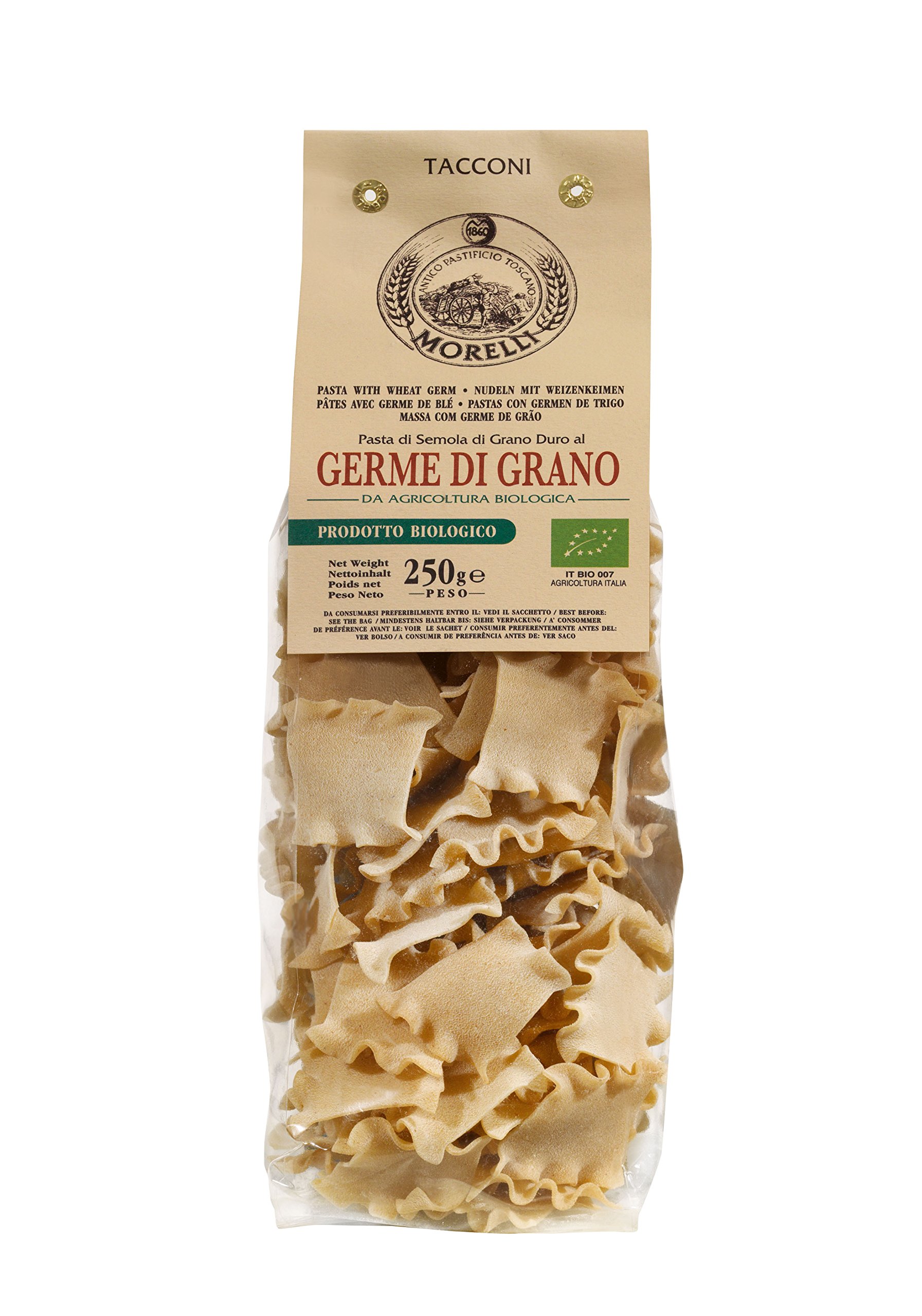 Antico Pastificio Morelli - Tacconi Biologici al Germe di Grano - gr. 250 x 16