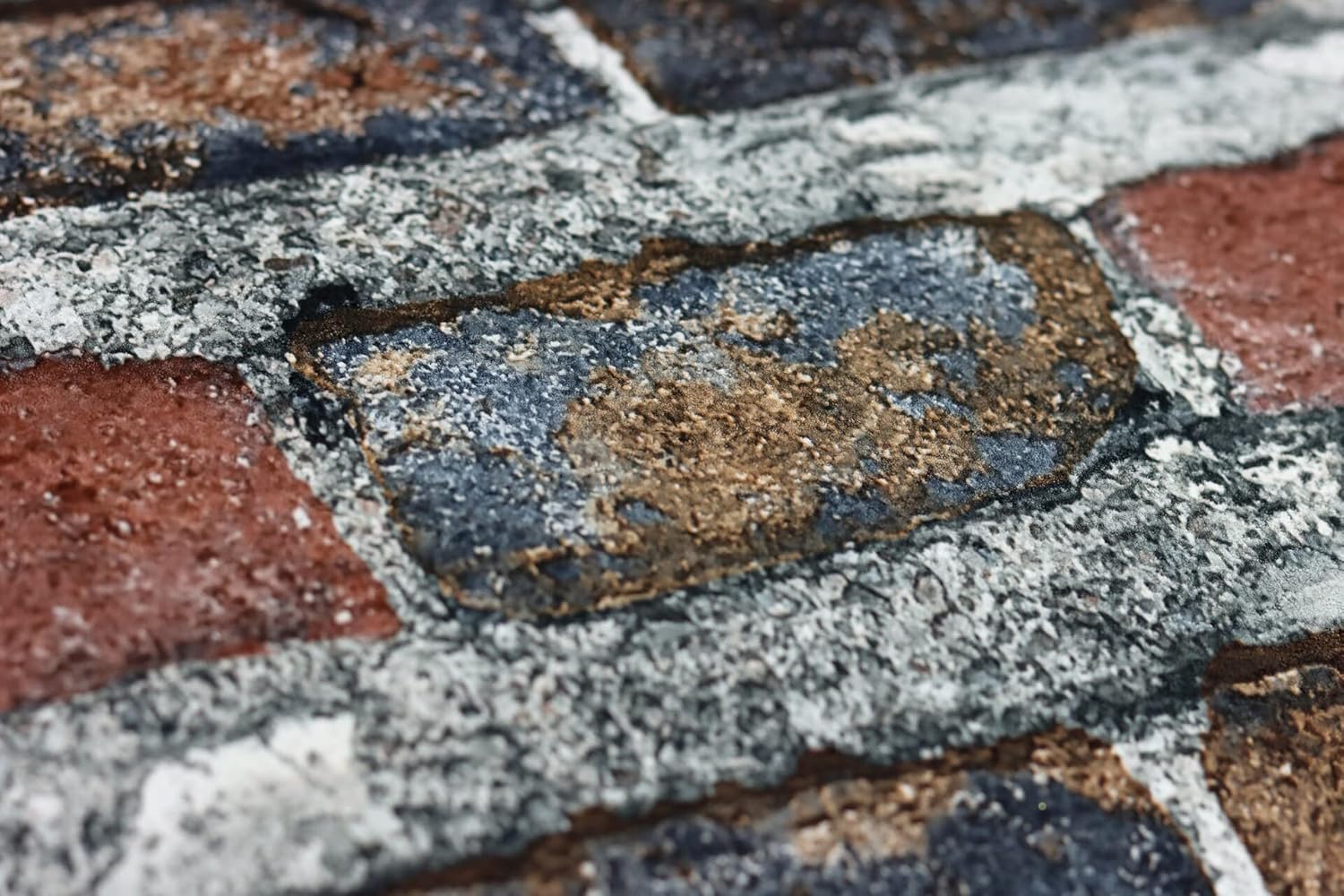 Rasch paperhangings Lennox Rust Brick Wallpaper