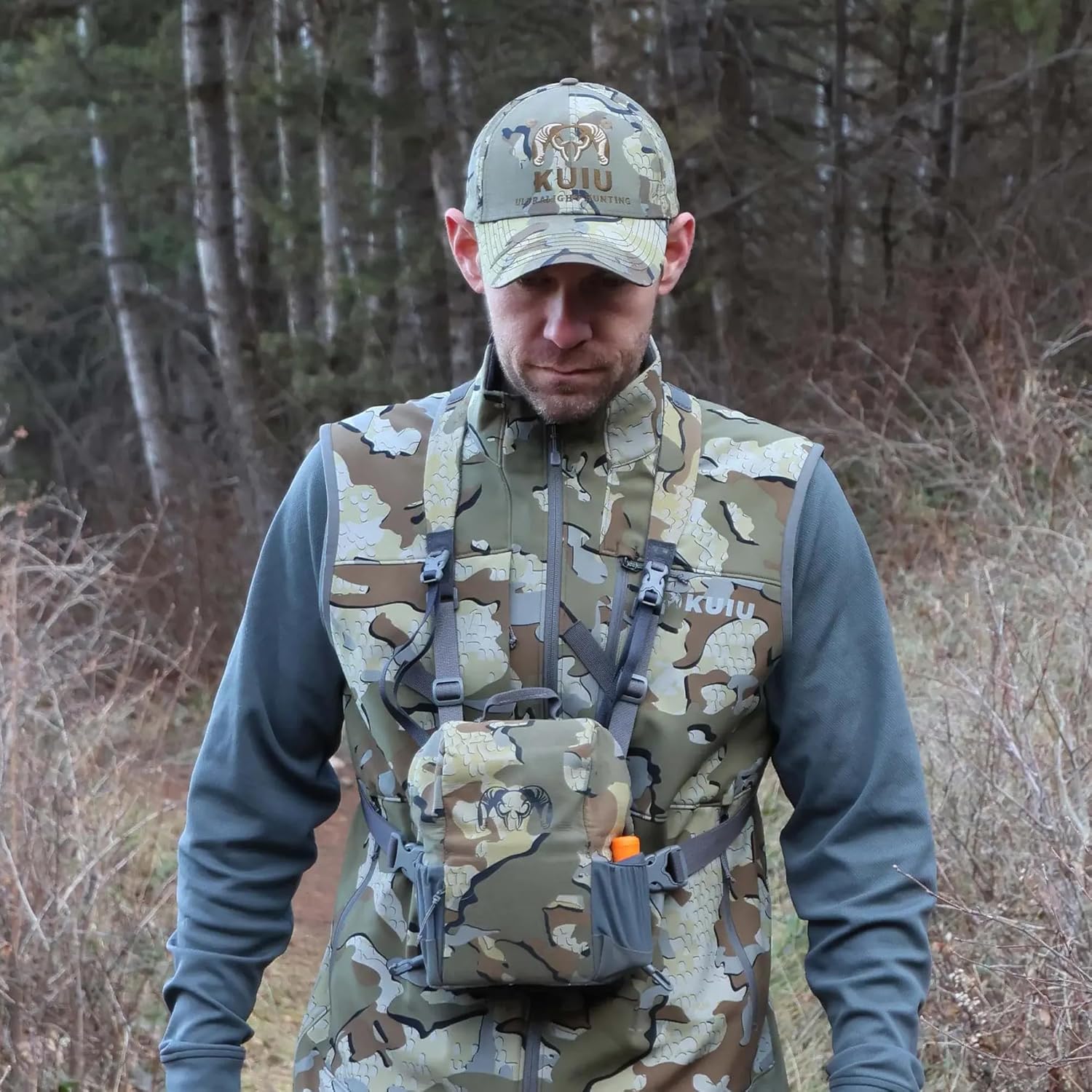 KUIU Guide PRO Vest – Wind & Water-Resistant Soft Shell Hunting Vest, Durable & Quiet with Fleece Lining for Cold Weather - Image 2