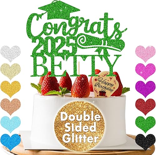 Miniatura 2 de Decoración personalizada para pastel de graduación, decoraciones de graduación de clase de 2023, regalos de graduación con cualquier nombre y fecha,