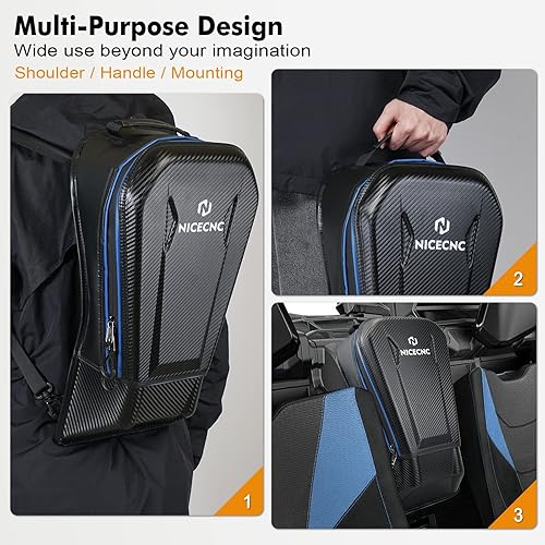 Miniatura 3 de NICECNC Bolsa de almacenamiento X3 mejorada con doble tela como mochila impermeable, bolsa de consola de hombro X3 entre asientos compatible con Can