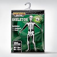 Vista 6 de Spooktacular Creations Disfraz de esqueleto 3D de Halloween para niños, disfraz de esqueleto para Halloween