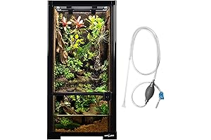 REPTIZOO 15 Gallon Tree Frog Tank Knock-Down Glass Tank