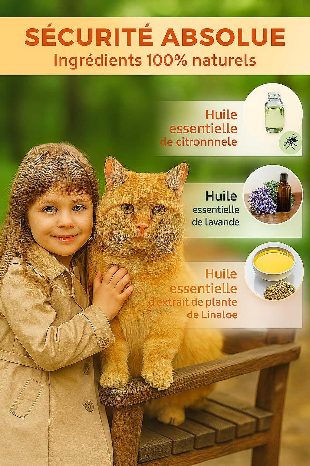 My Paris - Collier Anti-puces, Tique et poux pour Chat et Petit Chien Protection 8 Mois, Naturel, Gris, sans Odeur