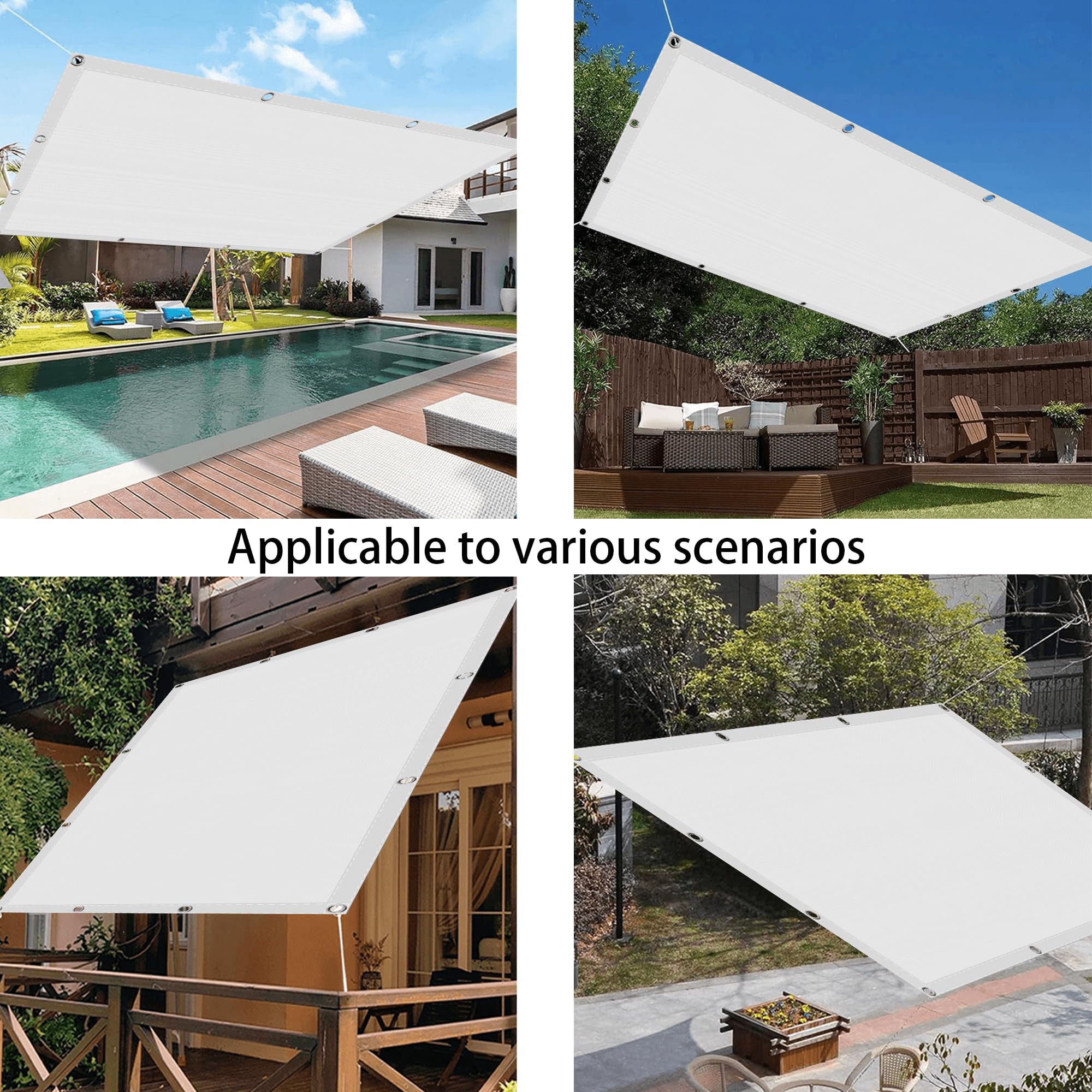Amazon.co.jp: 防水 日除けシェード 180 x 400 cm 通気性紫外線カット