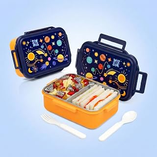 Tiffin Box for School - Lunch Box for Kids Boys - Snacks Boxes for Girls - 900 ml Stainless Steel Tiffin Box, Leak-Proof ... Price In India