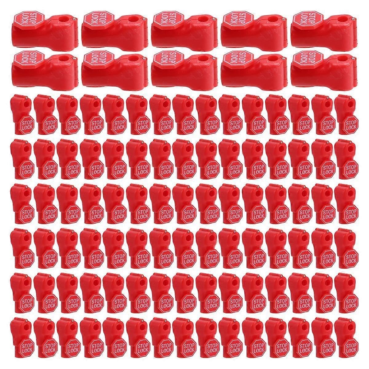 100pcs 6mm Plastic Anti-Theft Locks Unlock Device Retail Shop Supermarket Peg Hook Stop Lock Pegboard Hook Lock
