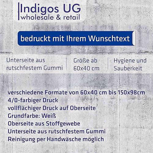 Miniatura 3 de Fussmatte personalisiert - S - Bedruckt 60x40 cm - mit Wunschtext und Foto individuell beschriftet - Fußabtreter - Türmatte - Schmutzfangmatte - Tür