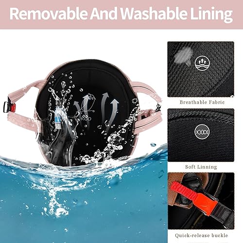 Miniatura 6 de Casco de motocicleta rosa, medio casco de cuero de estilo alemán, casco de motocicleta para mujer, aprobado por DOT, casco de media cara con gafas,