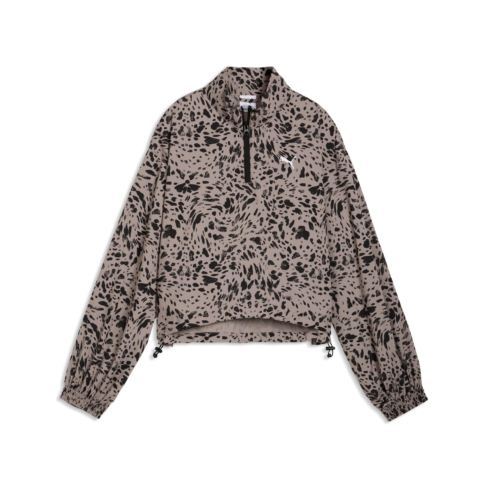 PUMA ESS GRAPHIC Animal Relaxed AOP Woven Half-Zip