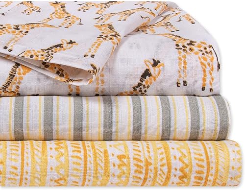 Burt's Bees Baby - Mantas de muselina de algodón para bebé, paquete de 3, multiusos, ligeras y transpirables, 100% algodón orgánico
