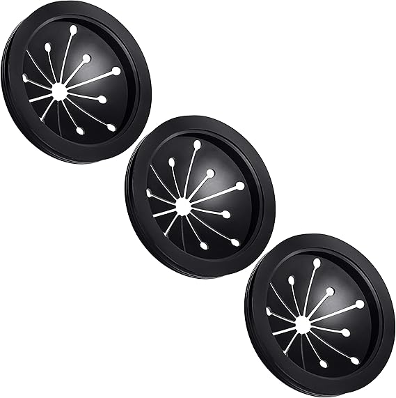 3 Pcs Garbage Disposal Splash Guards Sink Baffle Disposal Replacement Multi-function Drain Plugs food Waste Disposer Accessories for Whirlaway, Waste King and GE Models (3.1inch)