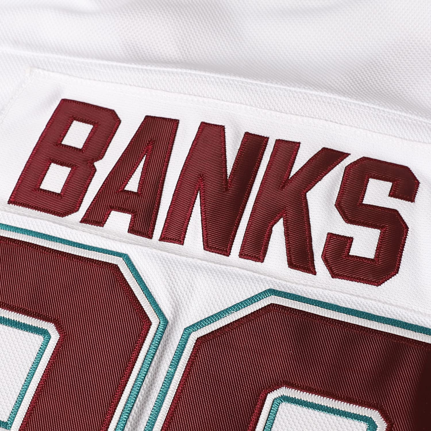 Mighty Ducks 33 Greg Goldberg 96 Charlie Conway 99 Adam Banks camisetas de hockey sobre hielo cosidas para hombre, 99 Blanco, Large