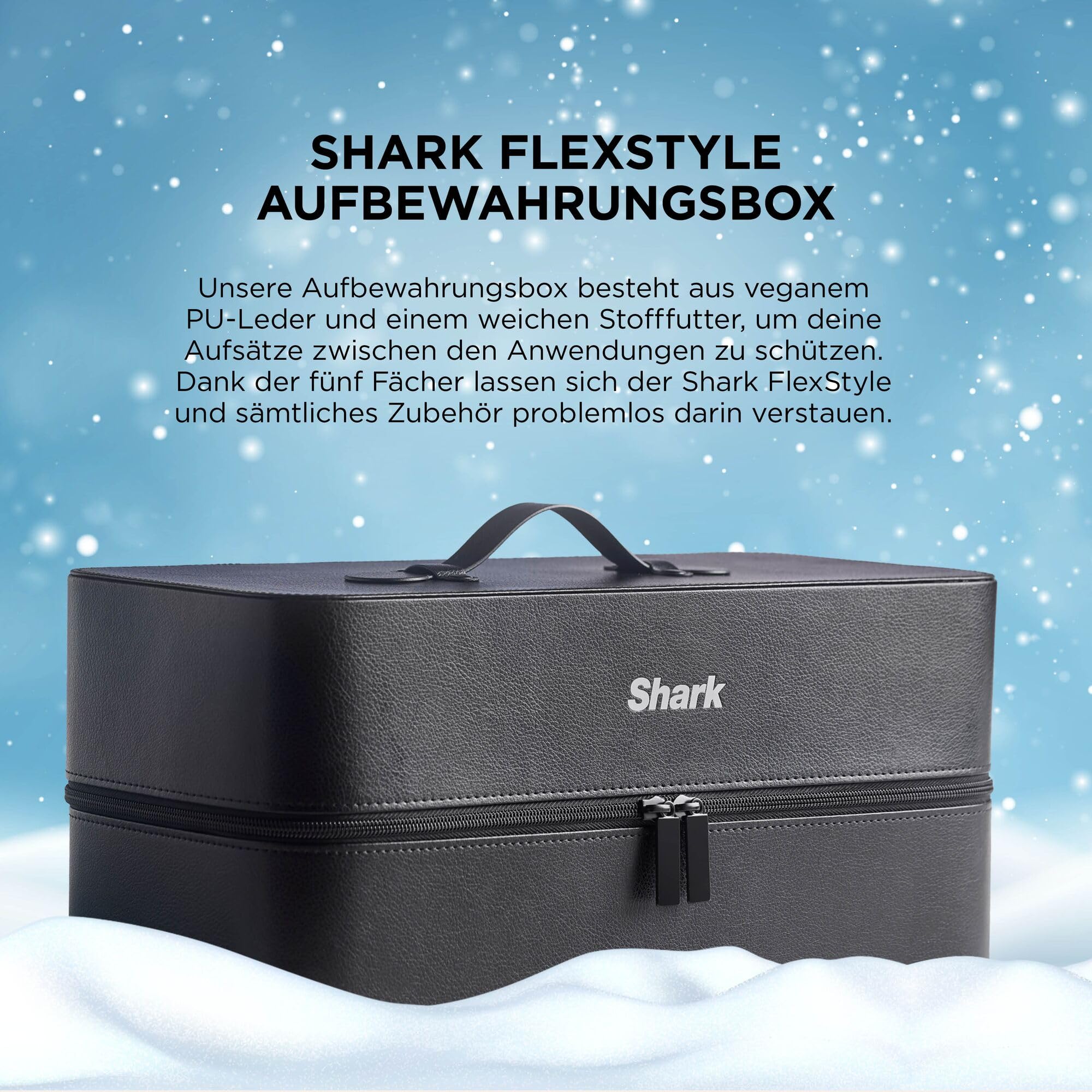 Shark FlexStyle Limited Edition Glacial Blue 6-in-1 Haarstyler, HD476WHEU | und Haartrockner mit Aufbewahrungsbox
