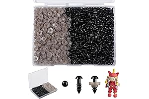 MUCUNNIA 400-Count Plastic 8 mm Safety Eyes