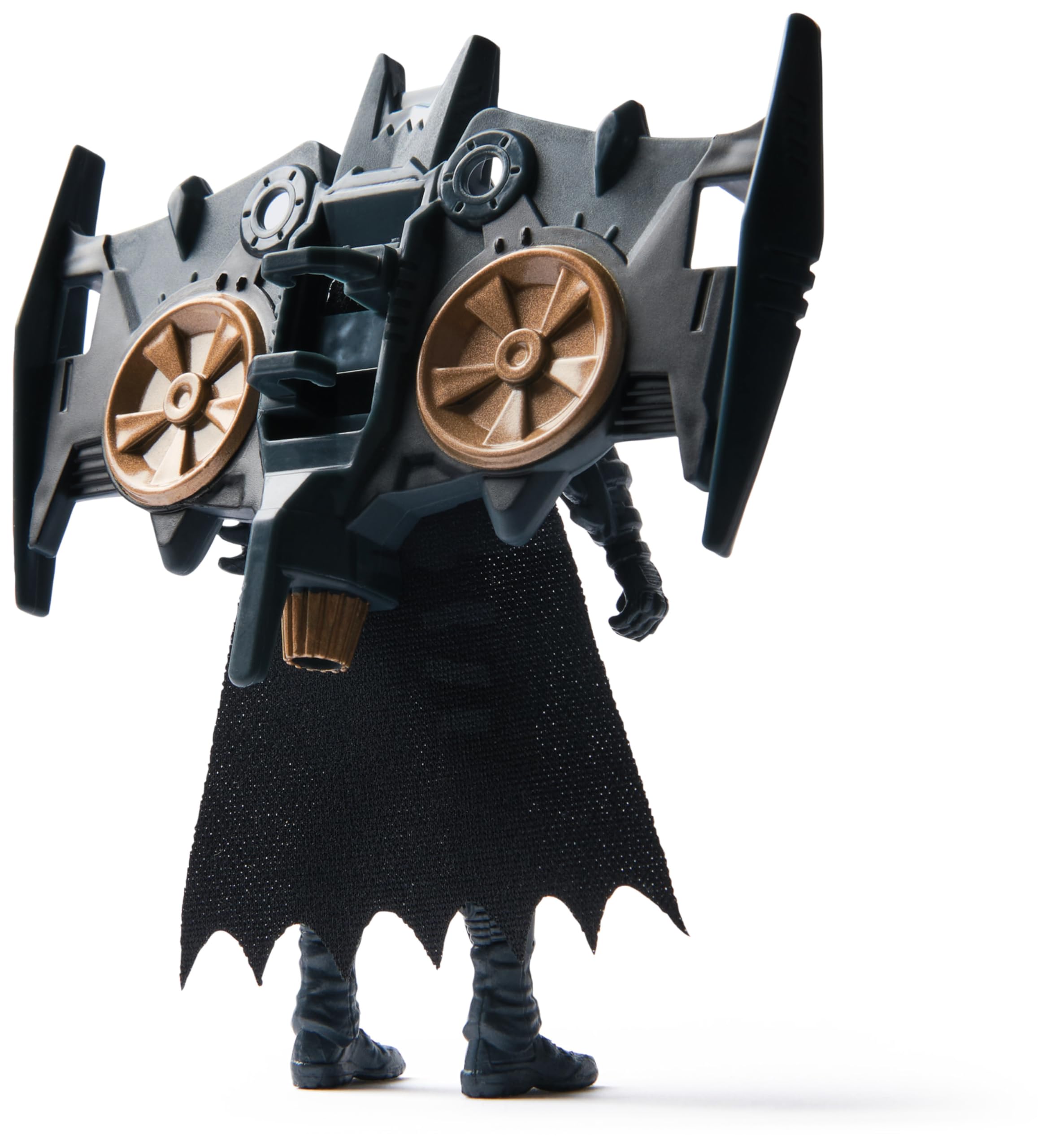 DC Comics - Ultimate Transforming Batmobile mit Batmanfigur (10cm), 1 Pfeil-Katapult, Lichteffekten, Soundeffekten, per Knopfdruck zur Batcave transformierbar. Ab 4 Jahren