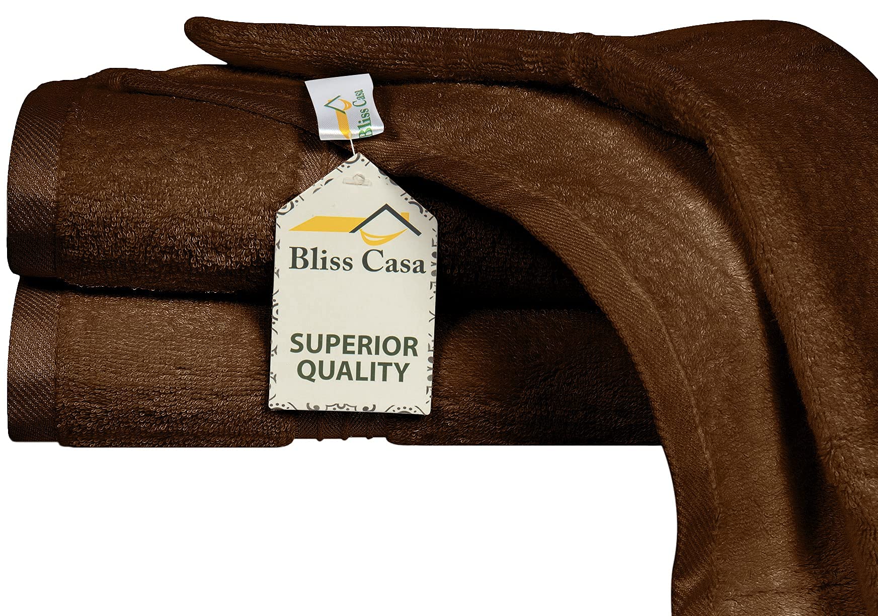 Bliss CasaLarge Hand Towels (2 Pack, 50 x 100 cm) - 100% Combed Cotton - Premium Quality, Ultra Soft and Highly Absorbent, Hotel & Spa Quality Hand Towels