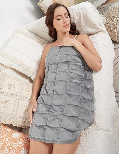 Lofus Manta con peso de 5 libras para adultos, transpirable y relajante manta con peso pequeña para viajes, relajación y siestas, lavable a máquina, disponible en Yaxa Peru