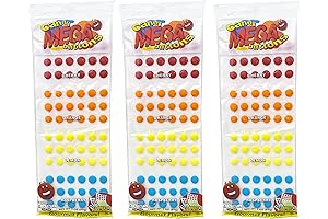 Stichler Mega Candy Buttons Pack of 3, 648 Buttons Total – Cherry,...