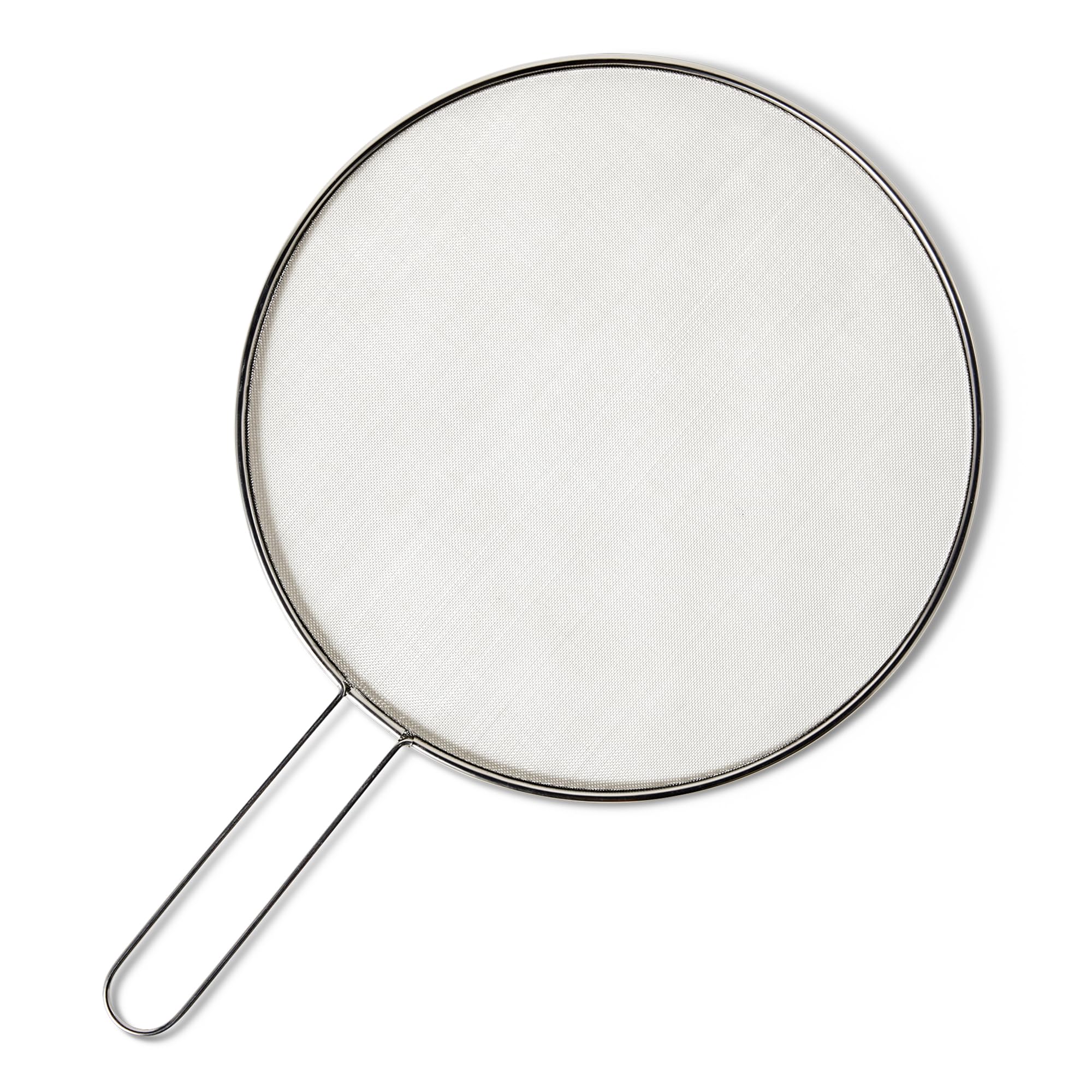 Amazon Basics Grease Splatter Guard for Frying Pan, 33cm, Stainless Steel, Dishwasher-Safe