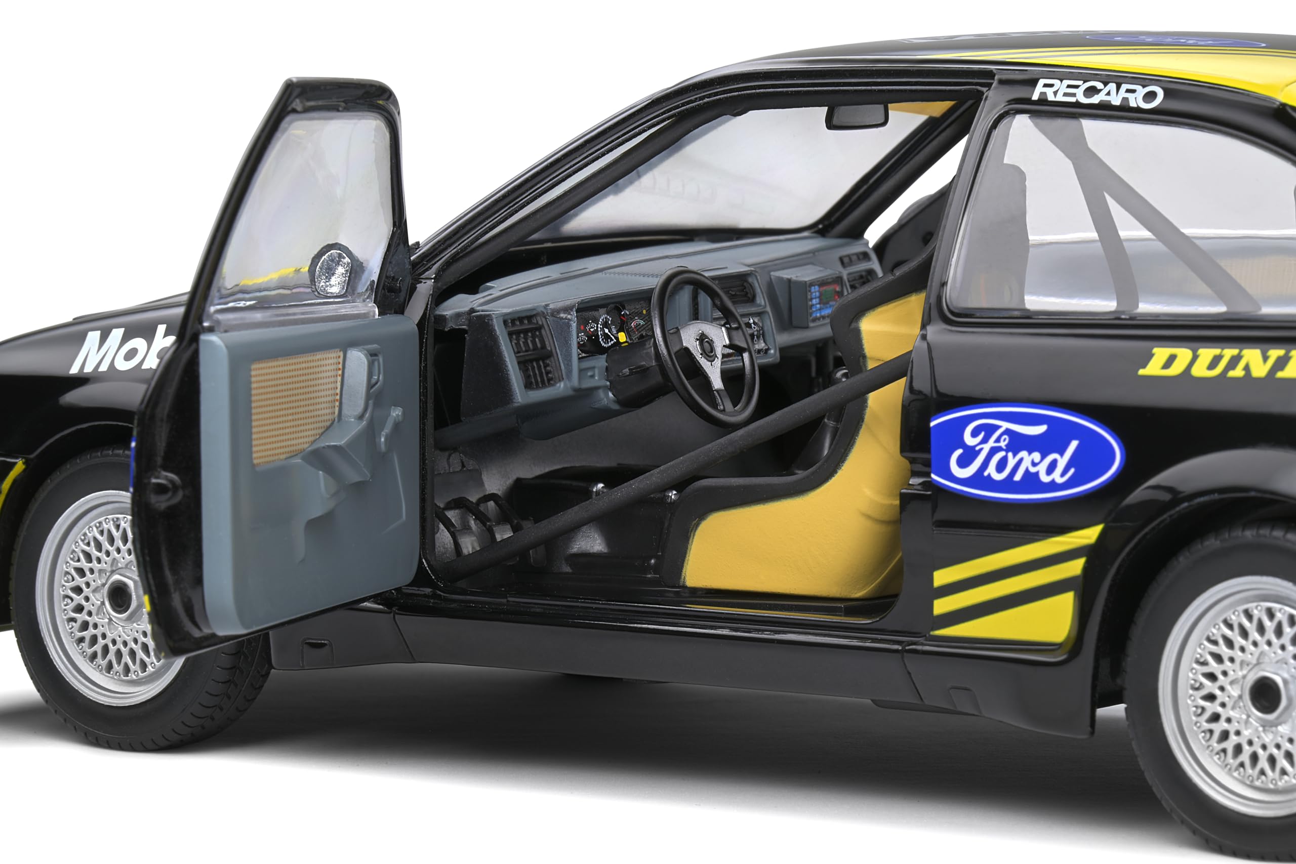 Solido 421180900 1:18 Ford Sierra RS 500# 44 Nero, modellino Auto Die-Cast