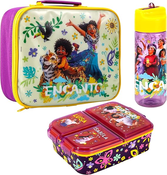 Zawadi Global Encanto Kids Childrens Lunch Box Set Insulated Lunch