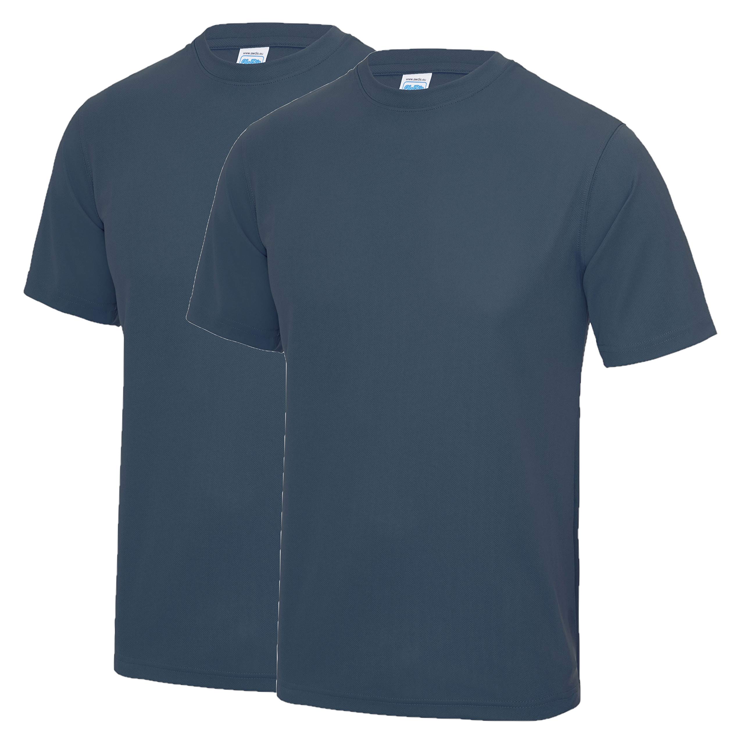 AWDis Just Cool JC001 Cool T 2 Pack - Airforce Blue - Medium
