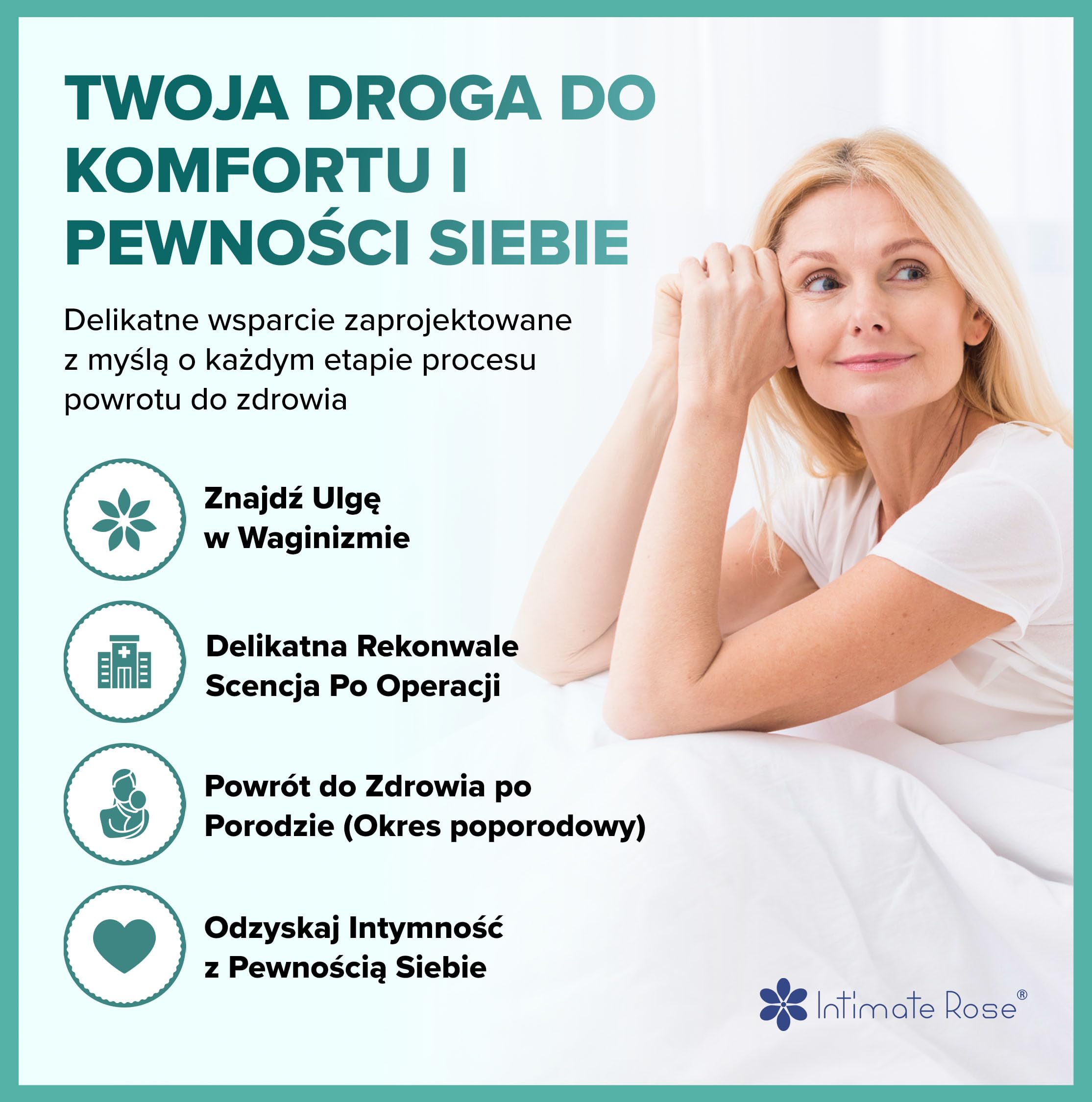 Intimate Rose Dilatory Silikonowe Rozmiar 1–4 – Medyczny Zestaw Dilatorów dla Kobiet | Do Terapii Dna Miednicy i Waginizmu, 4 szt.