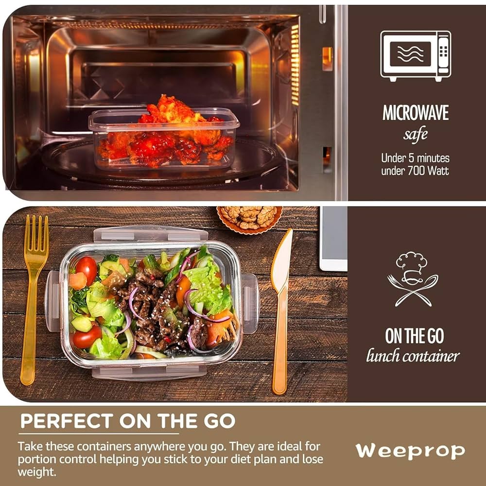 Amazon｜食品保存容器32個 密閉蓋付き 積み重ね可能な