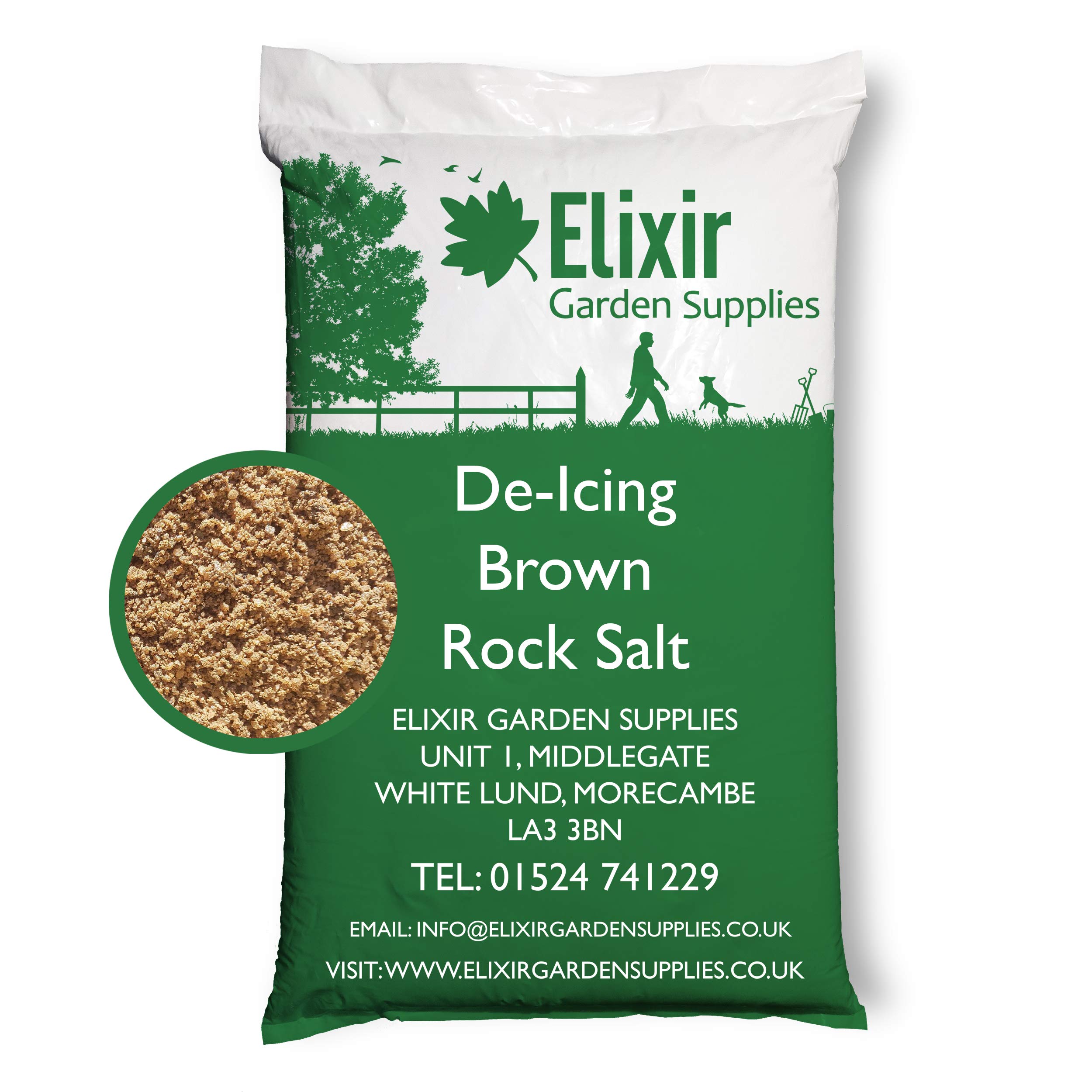 Buy Elixir Gardens Brown DeIcing Rock Salt/Grit Weights from 5kg