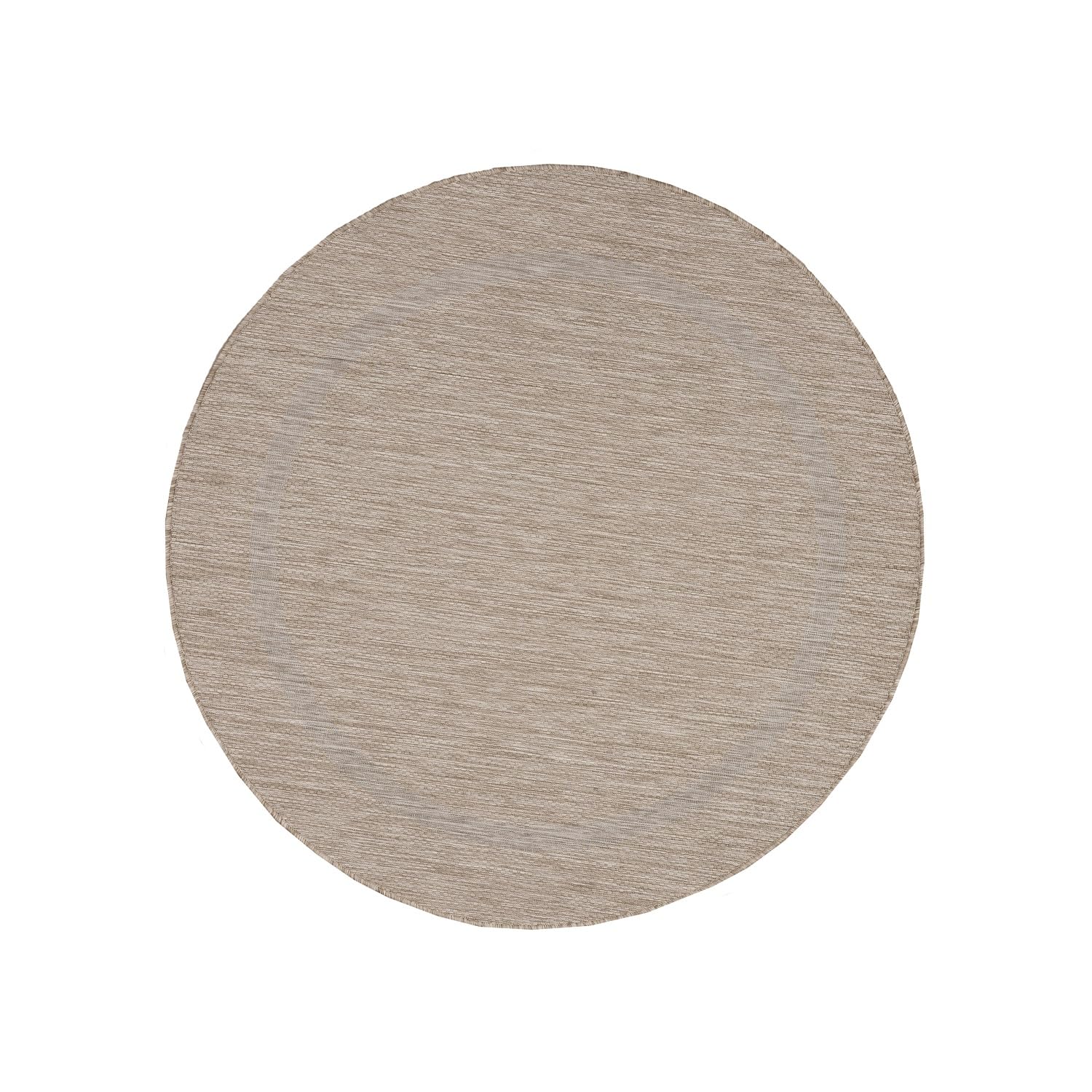 Teppium Tapis d'extérieur résistant aux intempéries, 120 x 170 cm, beige, aspect sisal – Tapis de cuisine lavable, antidérapant, imperméable, bordure, facile d'entretien – Idéal pour balcon, terrasse