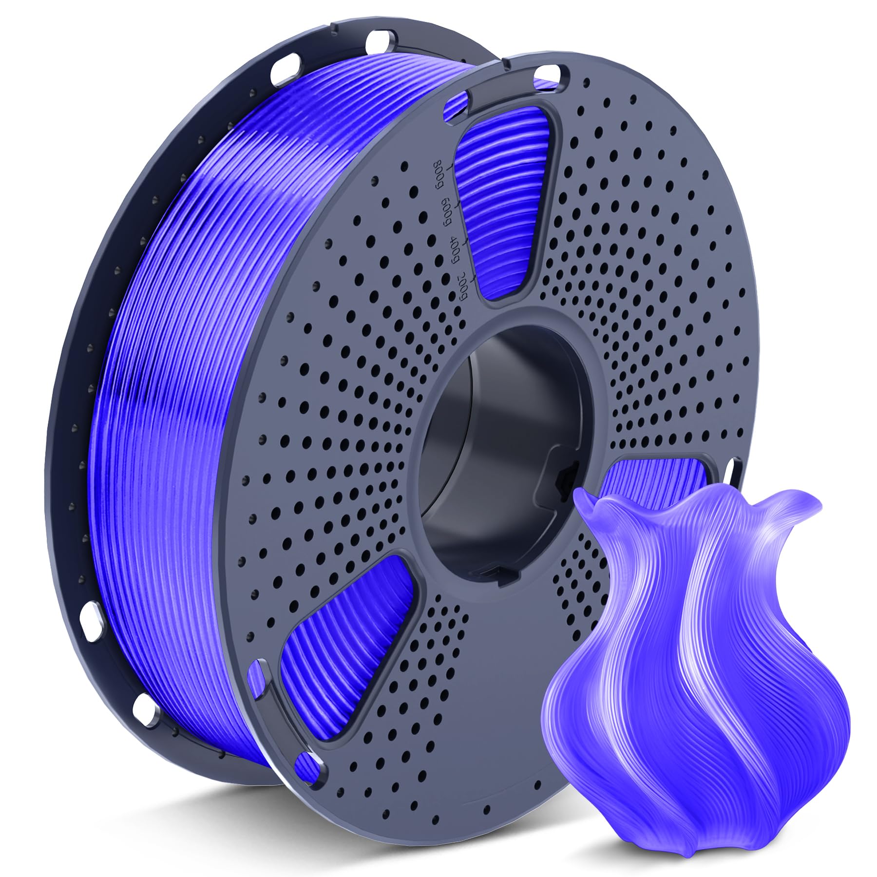 SUNLU 3D Printer Filament PETG Filament 1.75mm, Less Stringing Good Layer Adhesion High Toughness, PETG Filament 1.75 ±0.02mm, 1kg Spool(2.2lbs),