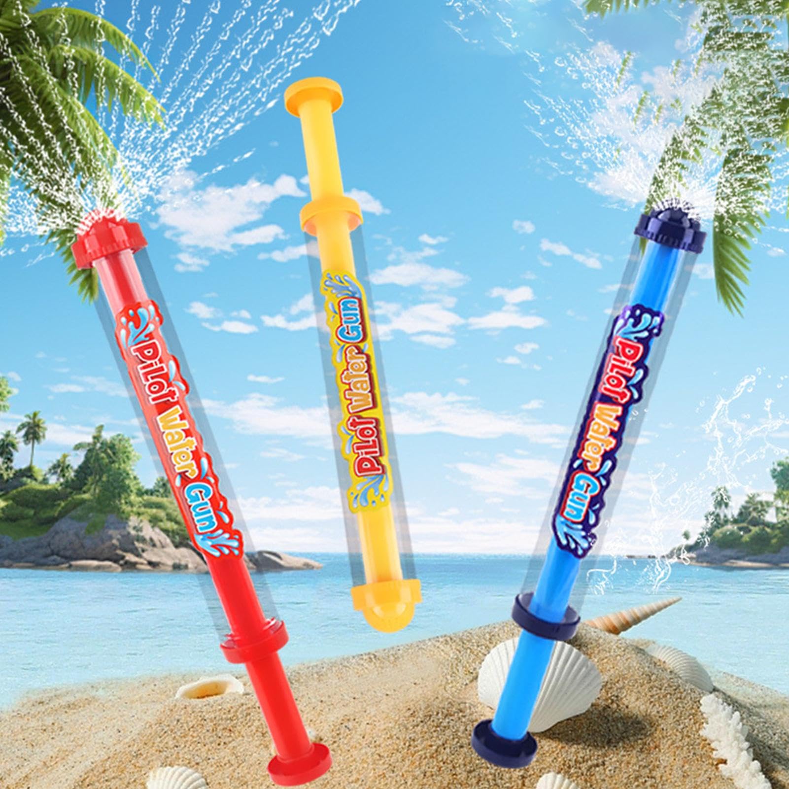 3pcs Firework Water Spray For Kids, Pull-out Firework Sprinkler Spray Toys, Summer Activity Backyard Splashing Game For Hot Weather Outdoor Play Yard Garden Pool