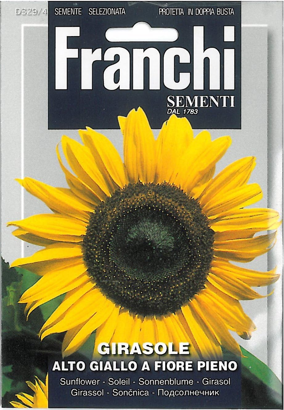 Franchi Sunflower - Girasole alto Giallo a Fiore Pieno