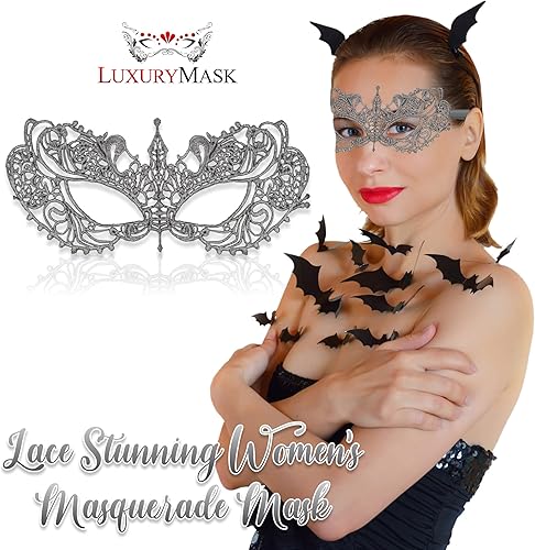 Miniatura 3 de Masquerade Mask For Women Lace Masquerade Masks for Masquerade Party, Proms, Venetian Party, Mardi Gras, Halloween & Cosplay