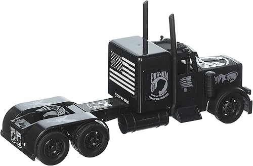 Miniatura 2 de New-Ray 1:32 W/B - Homenaje a los veteranos de Peterbilt Black Out Pow/Mia