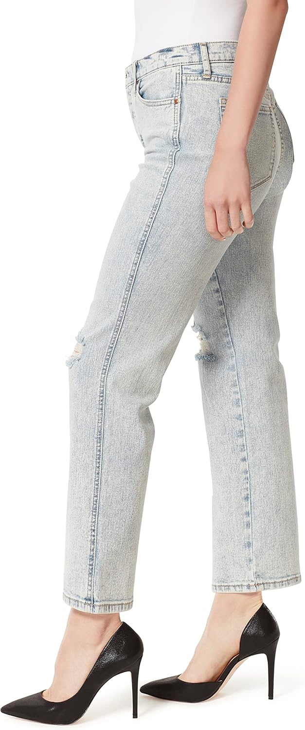 Jessica Simpson Womens Flirt High Rise Straight Boot Cut Jean Plus - Image 3