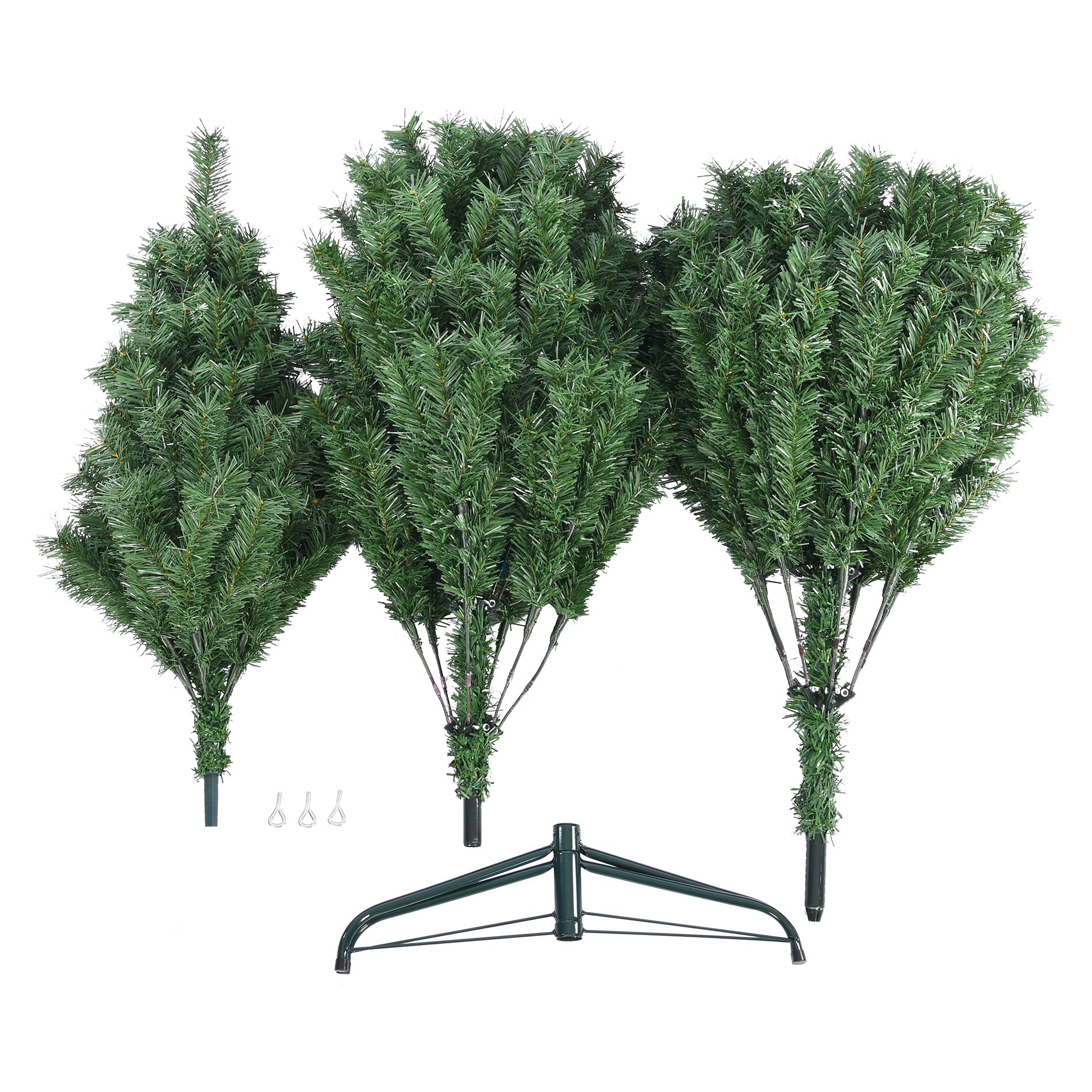 Rebecca Mobili Albero Natale 180 Verde, Albero Abete Finto, Folto, Sintetico, 800 Rami, Addobbo Natalizio - Misure: 180 x 105 x 105 cm (HxLxP) - Art. RE6766