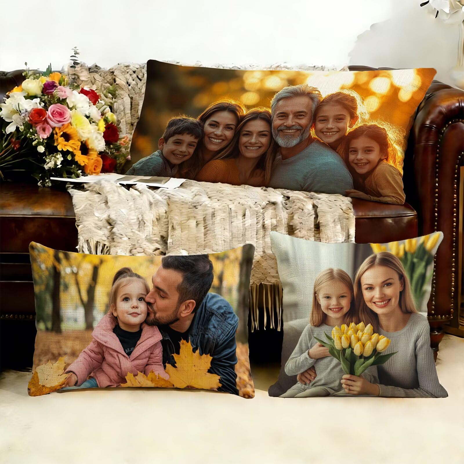Cojin Personalizado Foto a Doble Cara 60x180cm - Cojines Exterior,Funda de Almohada Impermeable - Regalo Original para San Valentín y Aniversario Parejas para Cama Sofa Terraza Salon Jardin J1-59