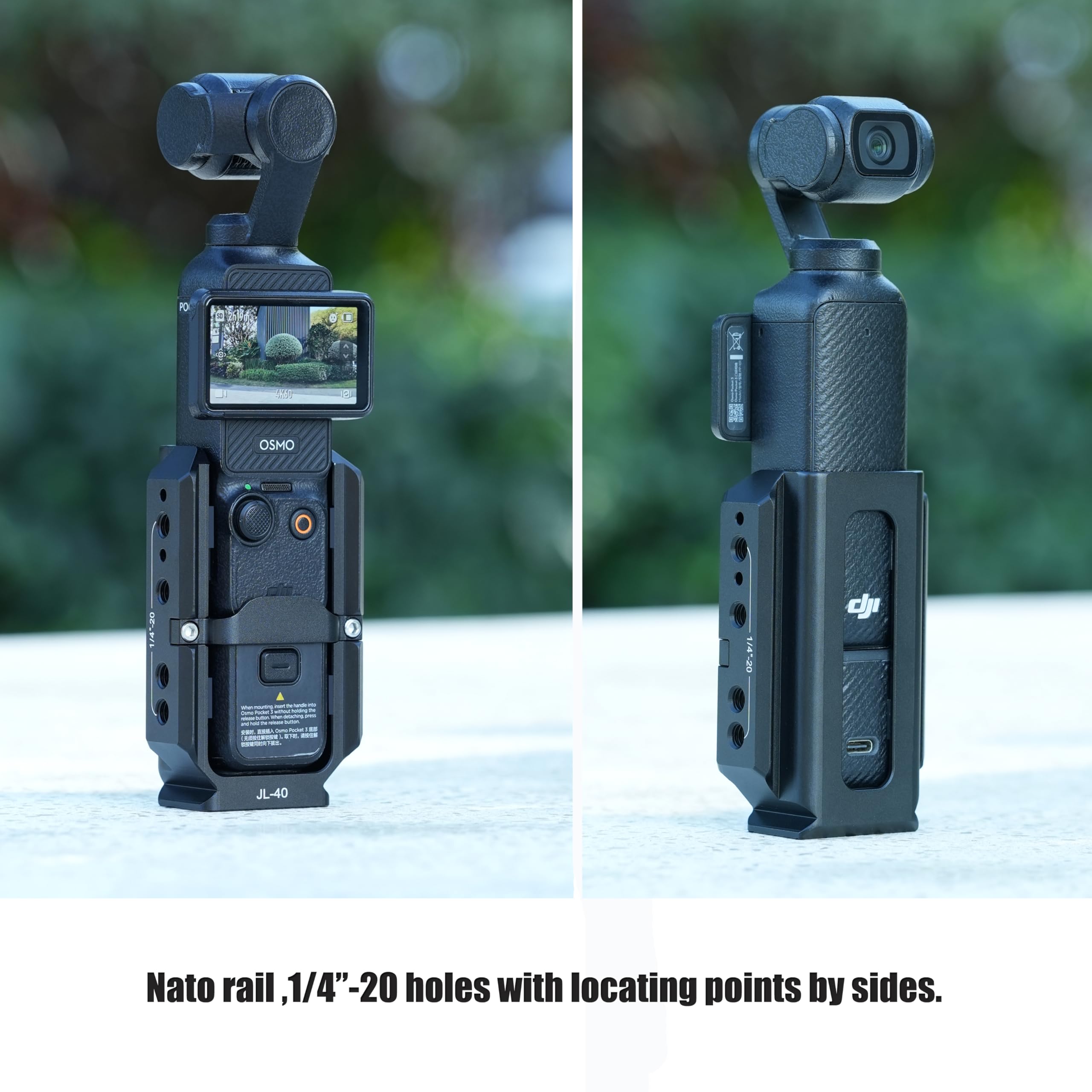 FOTGA DJI Osmo Pocket 3 Accessory Mount Expansion, Aluminium