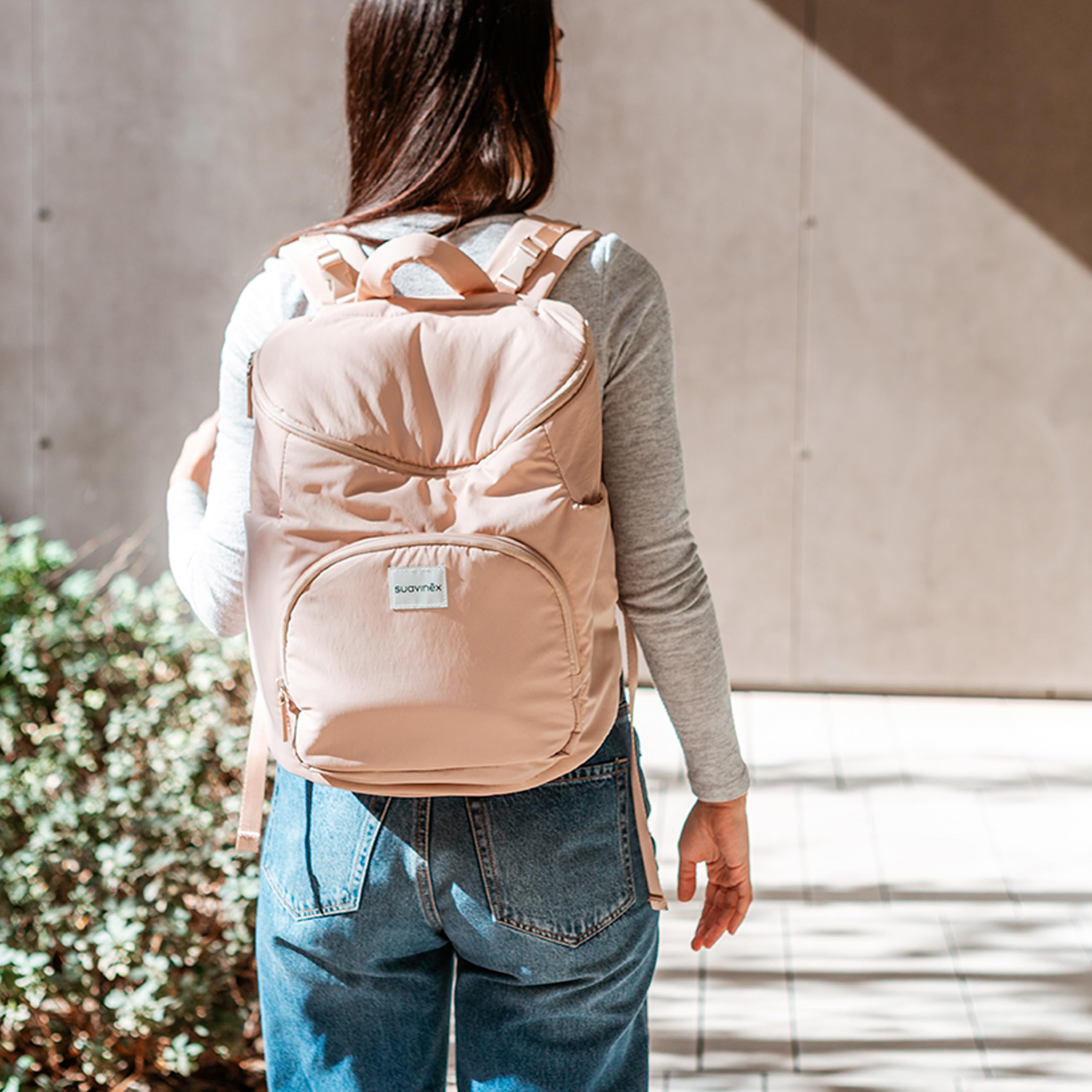 Suavinex, Mochila Maternidad, Ideal para Accesorios Lactancia, Rosa